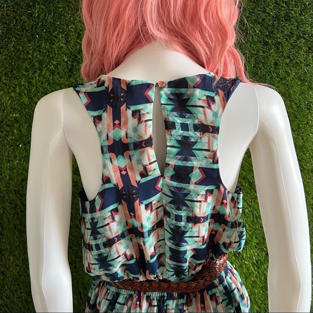 One Clothing Silky Tribal Racerback Maxi Dress - Picture 4 of 7